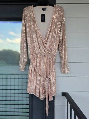 City Chic Sequin Longsleeve Jumper